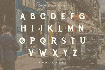 District Vintage Serif font