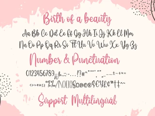 Birth Of A Beauty Font Duo