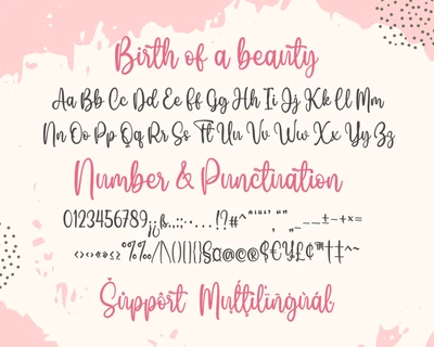 Birth Of A Beauty Font Duo