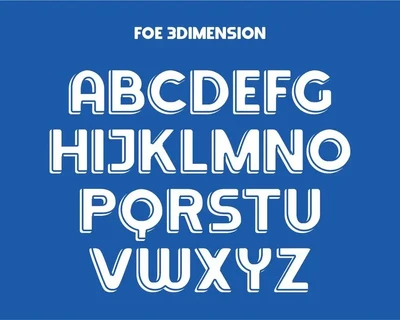 Fooe Fooe | 3D fonts Sporty