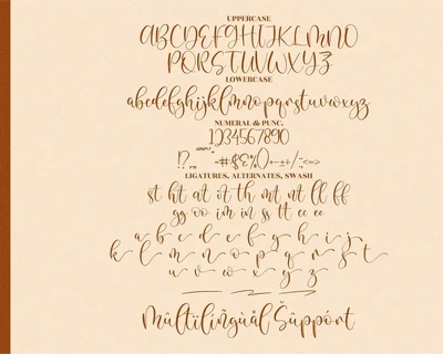 Blandita Beautiful Script font