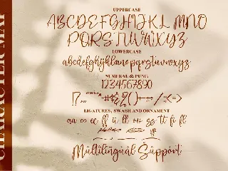 Safira Brown Handwritten Font