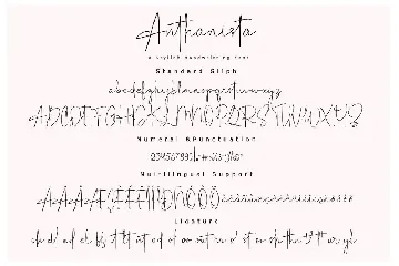 Anthanista | 3 Stylish Handwritten font