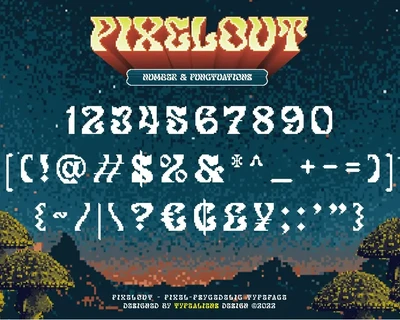 Pixelout font