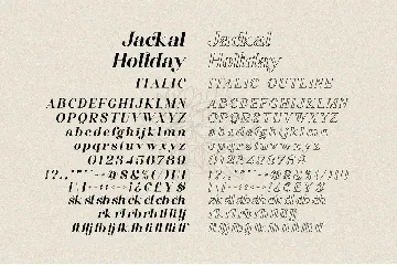 Jackal Holiday - Stylish Serif Font
