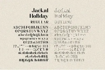 Jackal Holiday - Stylish Serif Font