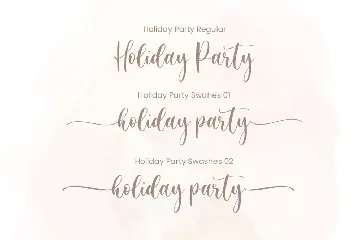Holiday Party font