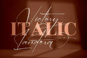 Victory Landera Signature font