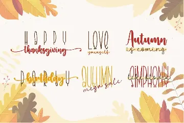 Autumn In Love Font Trio