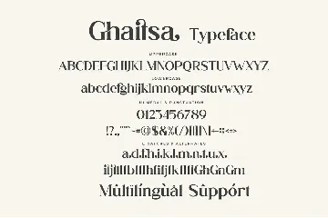 Ghaitsa - Stylish Ligature Font