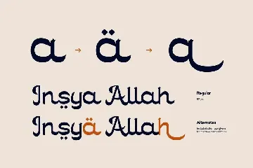 Arabic - Sinyolle font