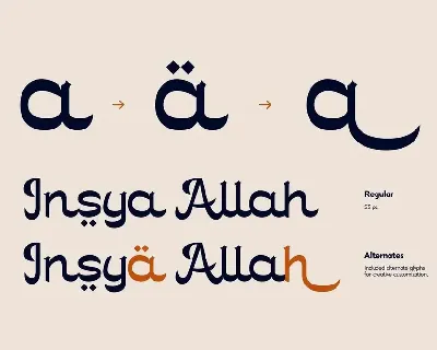 Arabic - Sinyolle font