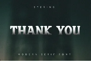 STERING font