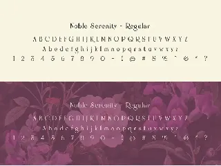 Noble Serenity - Elegant Wedding Typeface font