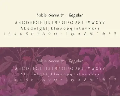 Noble Serenity - Elegant Wedding Typeface font