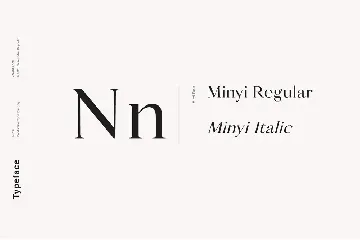 Minyi - A Feminine Serif Typeface font