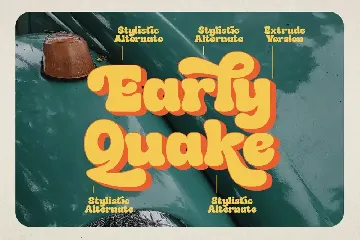 Early Quake - Modern Retro Serif font