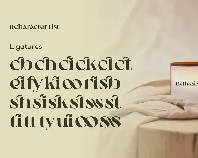 Bethasia - Beauty Elegant Aesthetic Wedding Serif font