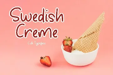 Swedish Creme Cute Typeface font