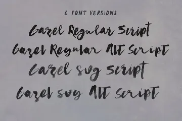 Gazel SVG Bold Brush Script font