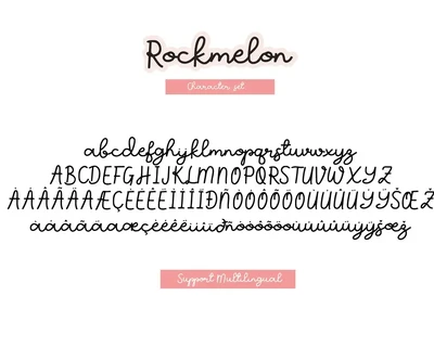 Rockmelon - Playful Handwritting Font
