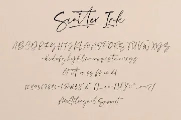 Scatter Ink font