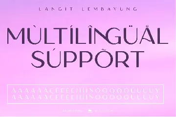 Langit Lembayung font