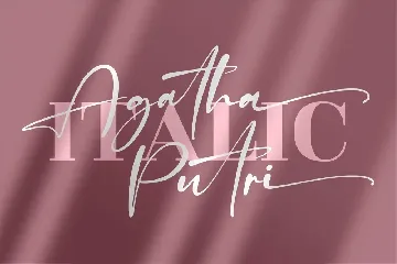 Agatha Putri Signature Font