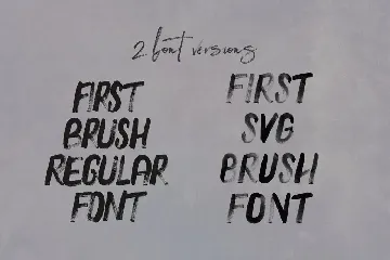 First Brush & SVG Font