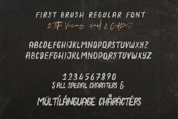 First Brush & SVG Font