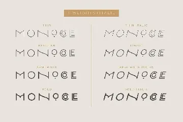 Monocole - Playful Sans Serif | 8 Fonts