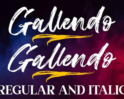 Gallendo Brush Script font