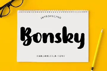 Bonsky Handwritten Font
