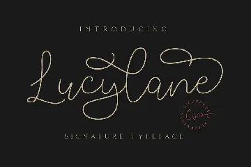 Lucylane - Signature Typeface font