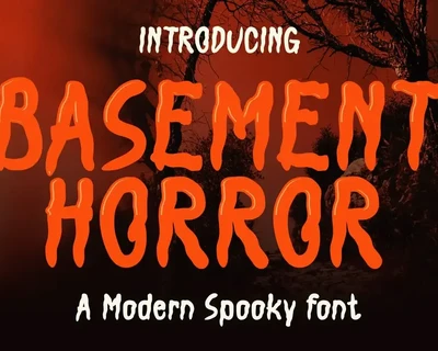 Basement Horror - Modern Spooky Font