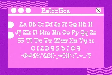 Retrotica font