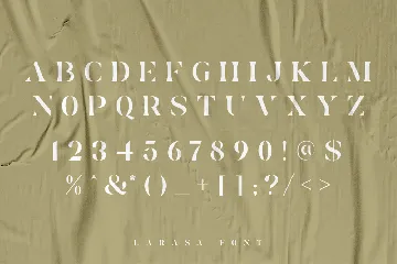 Larasa - Modern Luxury Serif Font