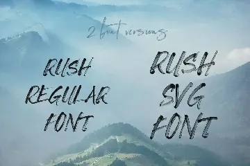 Rush Brush & SVG Font