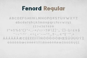 Fenord - Old School Sans Serif font