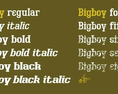 Bigboy font