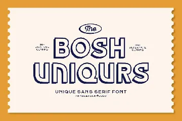 Bosh Uniqurs font