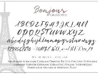 Bonjour - Casual Handwritten Font