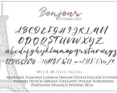 Bonjour - Casual Handwritten Font