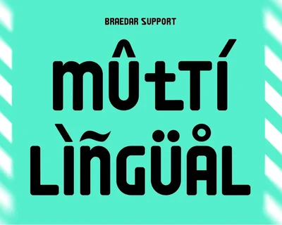 Baedar â€“ Bold Rounded Sans Serif font