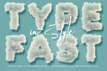 Foam or Clouds - Color SVG Font