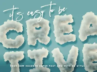 Foam or Clouds - Color SVG Font