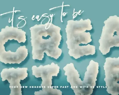 Foam or Clouds - Color SVG Font