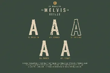 Melvis - Vintage Font Family