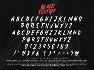 Black Scream font