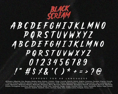 Black Scream font